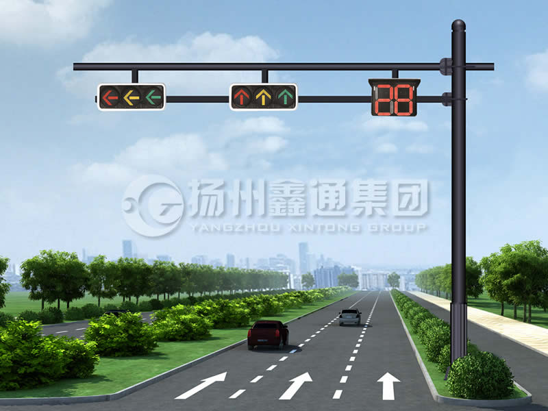 XHDG-061，F(xiàn)型信號燈桿，晉中信號燈桿